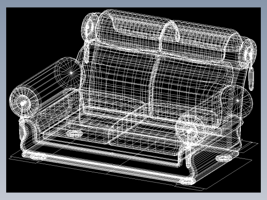 室内家具和灯具等的模型十二-K-S33-2
