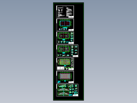 钢结构四坡桁架轻钢屋面施工设计三角形钢屋架结构CAD图纸