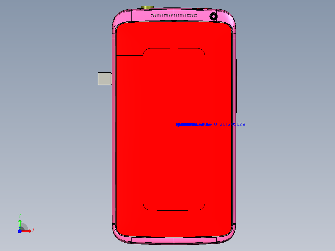 仿htc智能手机前视图
