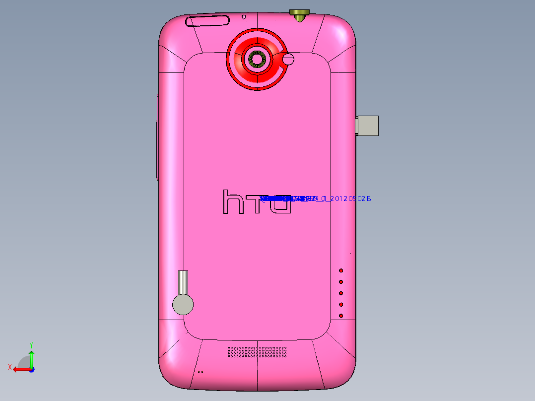 仿htc智能手机后视图