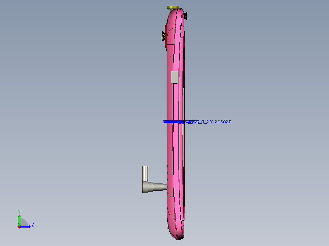 仿htc智能手机左视图
