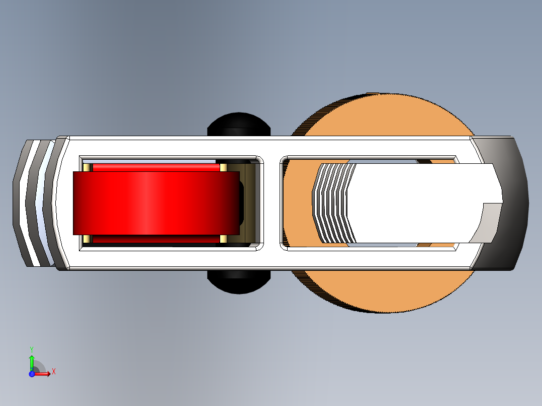llave普通扳手模型3D图纸 Solidworks设计 附x_t前视图