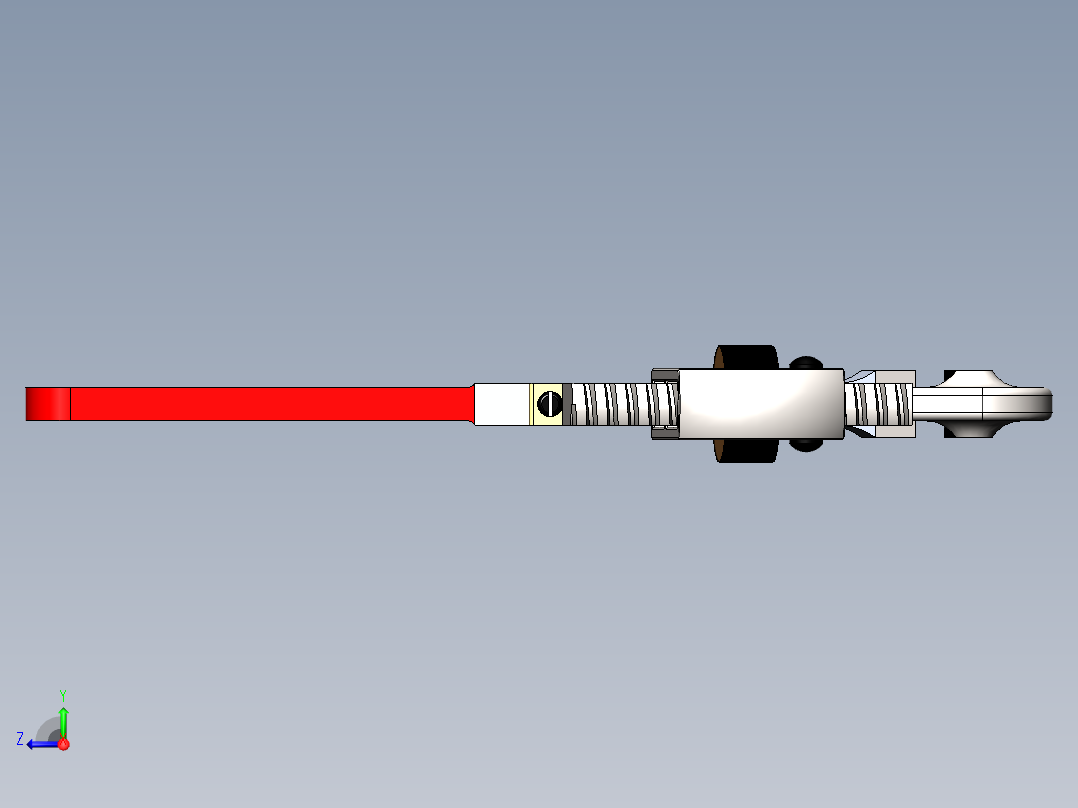 llave普通扳手模型3D图纸 Solidworks设计 附x_t右视图