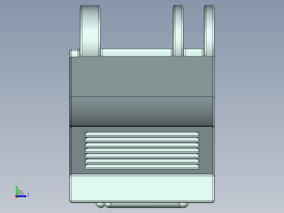 塑料夹子左视图