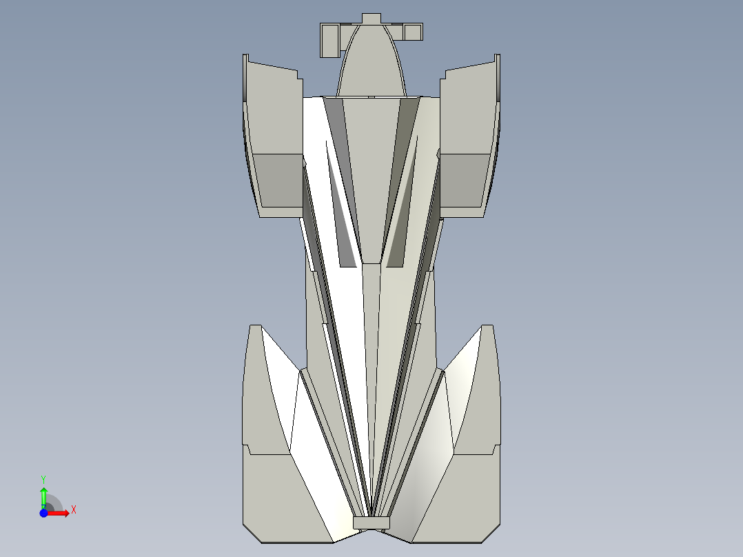 四驱车车身前视图