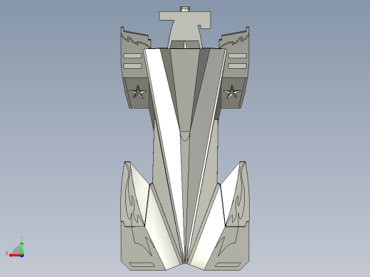 四驱车车身后视缩略图