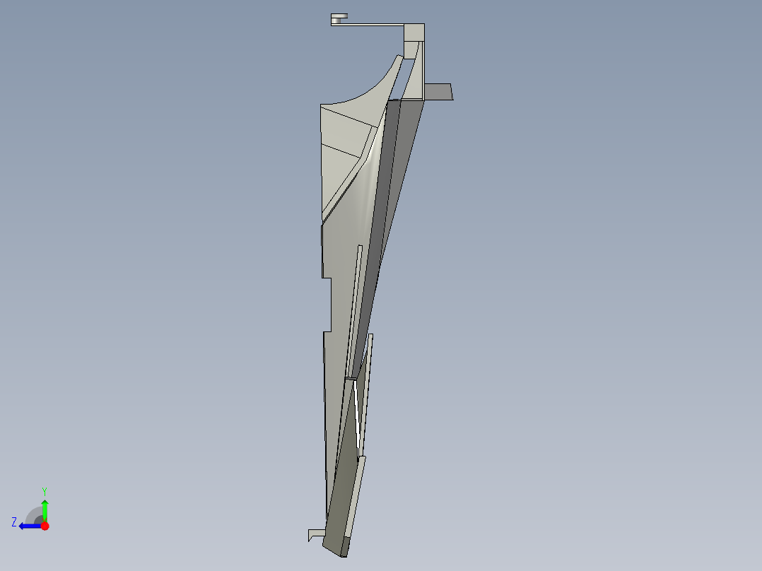 四驱车车身右视图