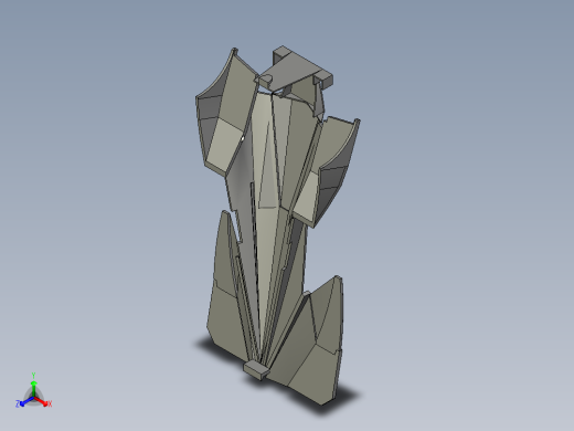 四驱车车身正等轴测缩略图