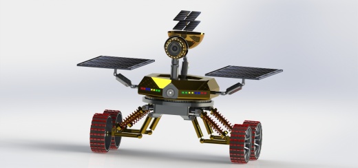 mini-rover四轮火星车3D图纸 STEP格式缩略图