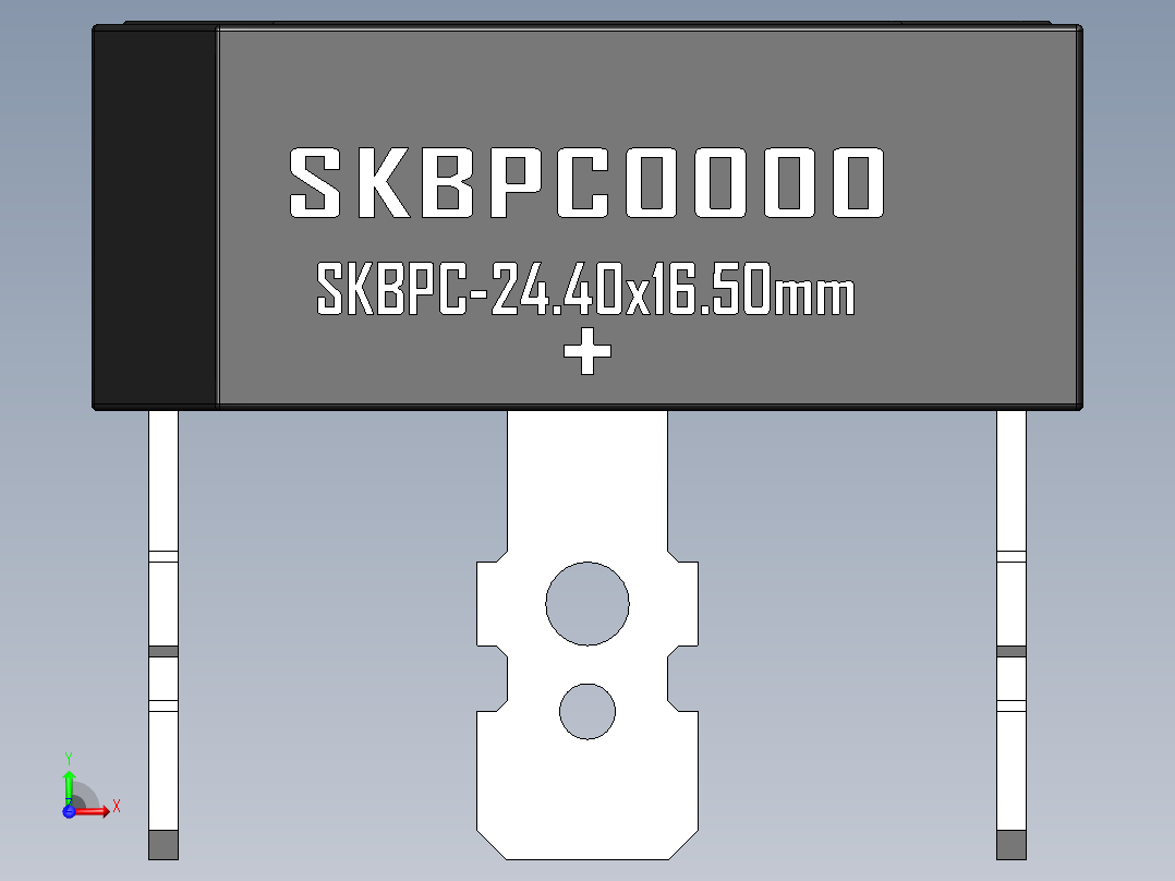 桥式整流器-SKBPC前视图