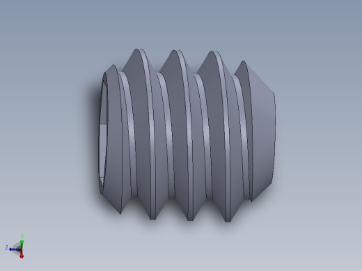 UNC 平头紧定螺钉-UNC SET SCREW 10-24 x0.187.SLDPRT