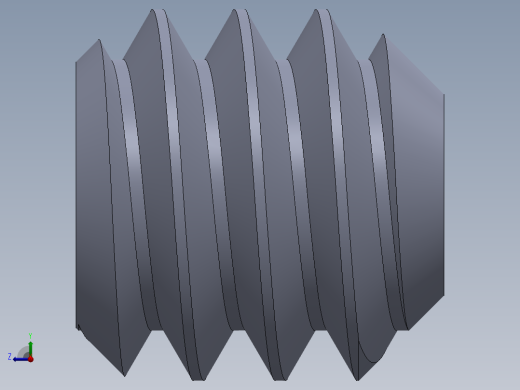 UNC 平头紧定螺钉-UNC SET SCREW 10-24 x0.187.SLDPRT右视缩略图