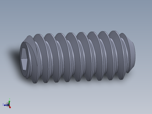 UNC 平头紧定螺钉-UNC SET SCREW 4-40 x 0.250.SLDPRT