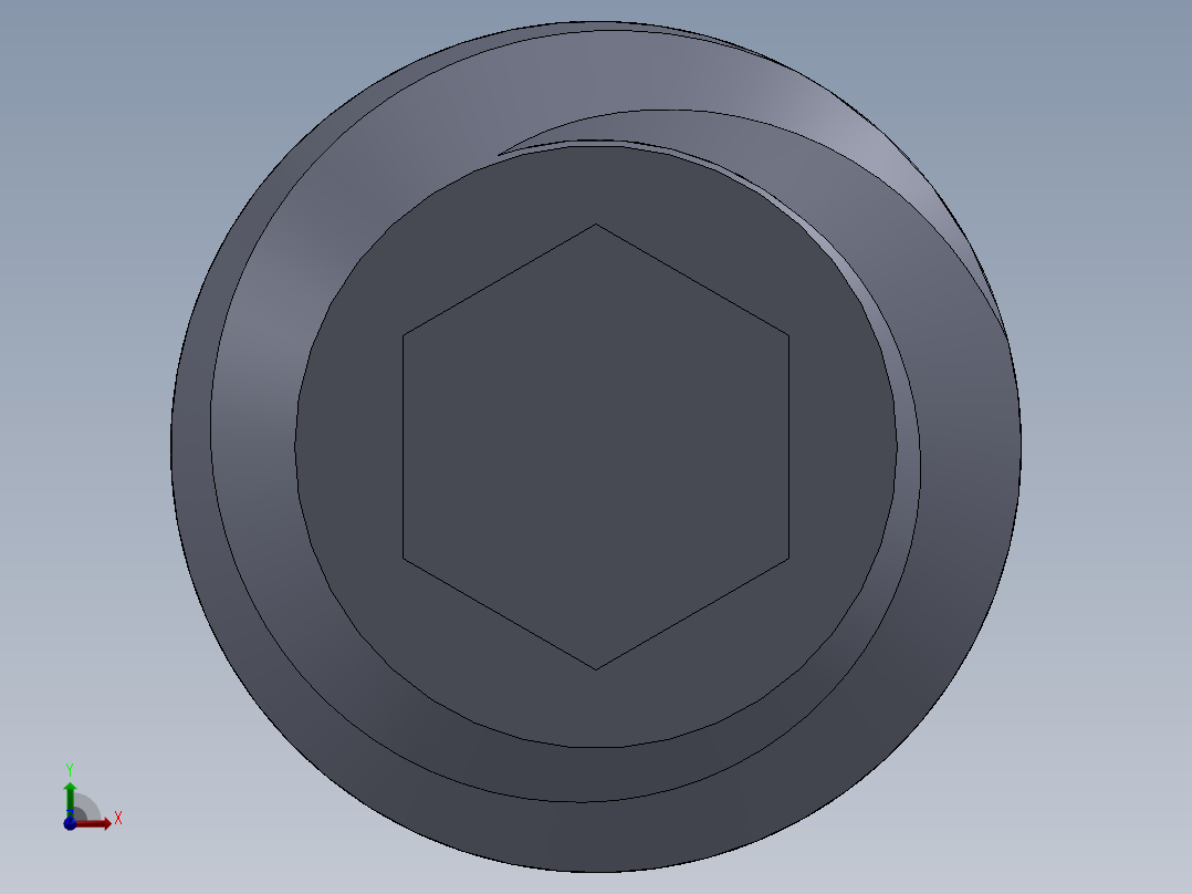 UNC 平头紧定螺钉-UNC SET SCREW 4-40 x 0.250.SLDPRT前视图