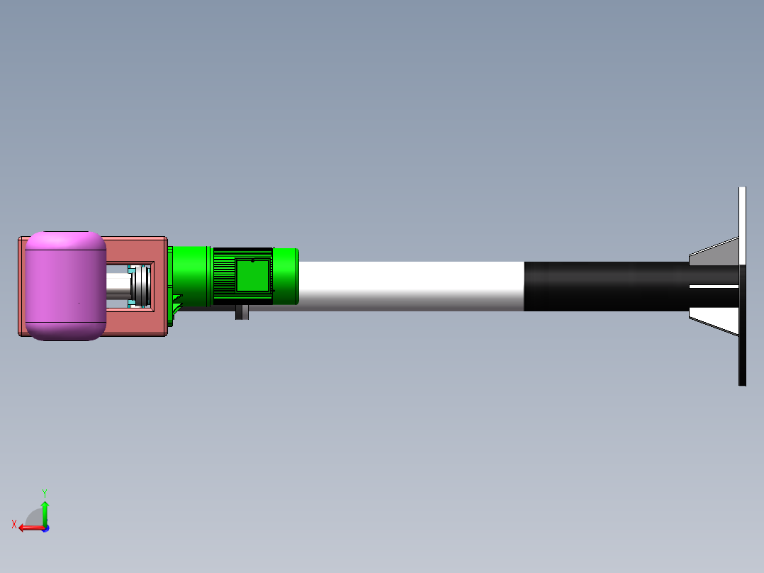 平衡吊设计CAD二维图及sw三维模型530527后视图