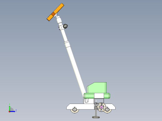 火车轨道检测装置含全套图纸设计资料左视缩略图