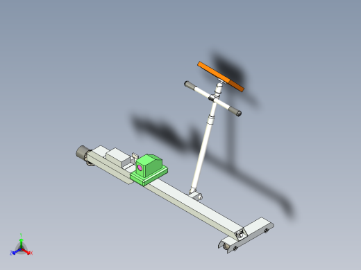 火车轨道检测装置含全套图纸设计资料正等轴测缩略图