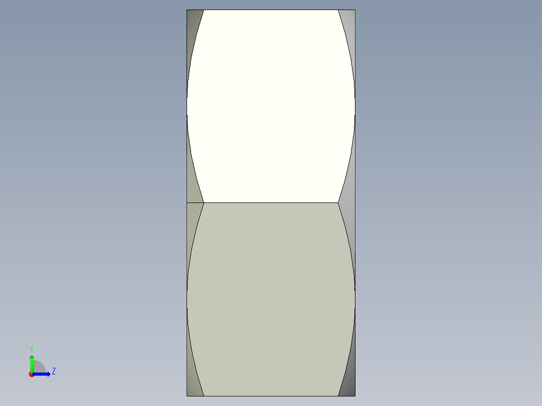 DIN 934 螺母-M3 Nut.STEP左视图