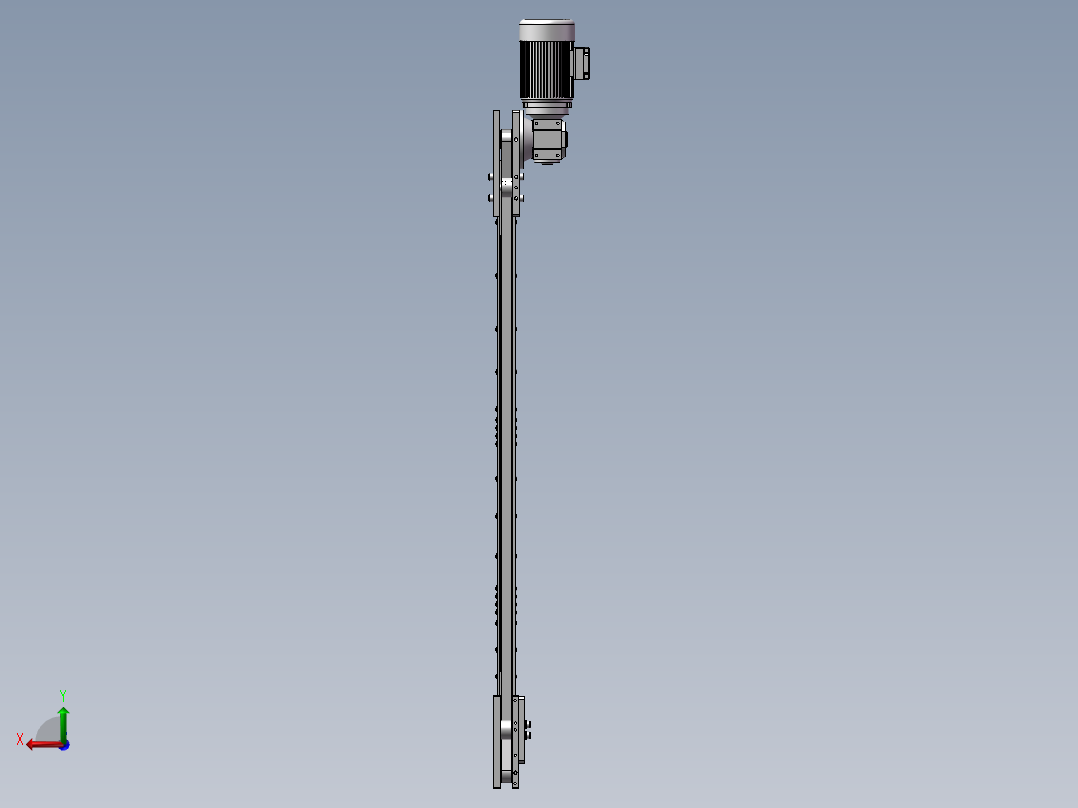 同步传送带后视图