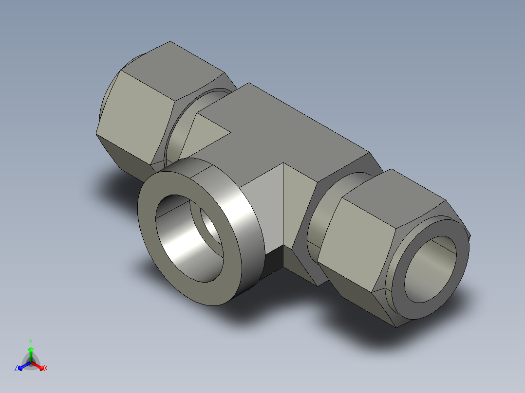 卡套式工业通用硬管接头12_obu-s主视图