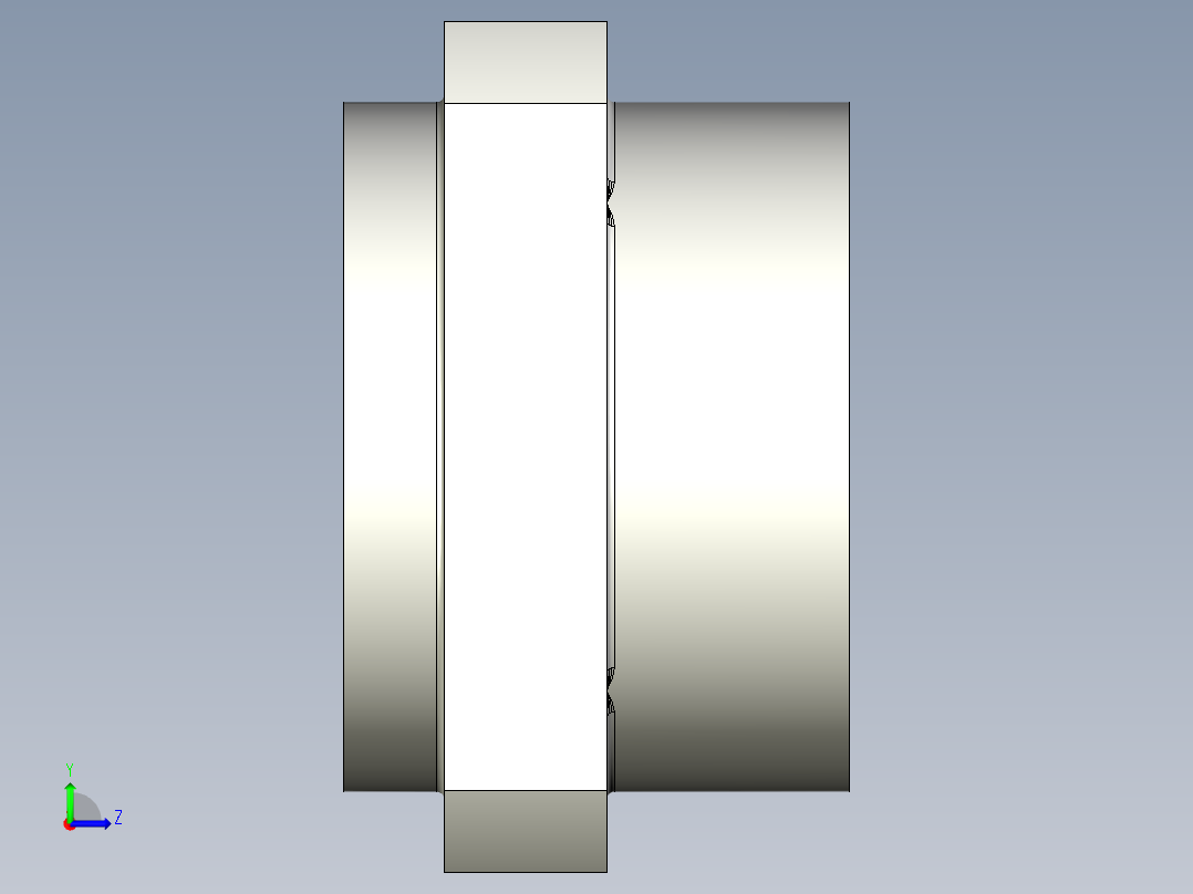 軸承座(雙軸承型)BSRWN-3D多系列多零件图纸模型左视图