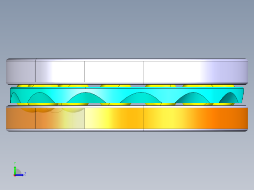 平面推力球轴承51103左视缩略图