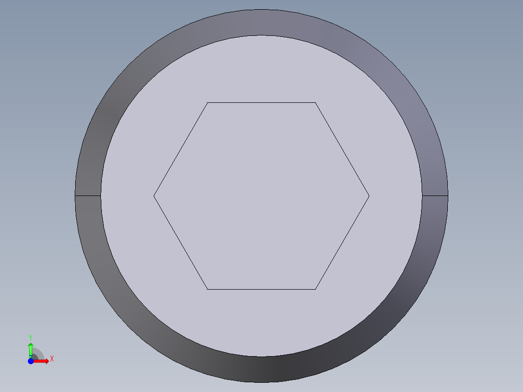 定位柱(中荷重)(英吋) 2B03-3D多系列多零件图纸模型前视图