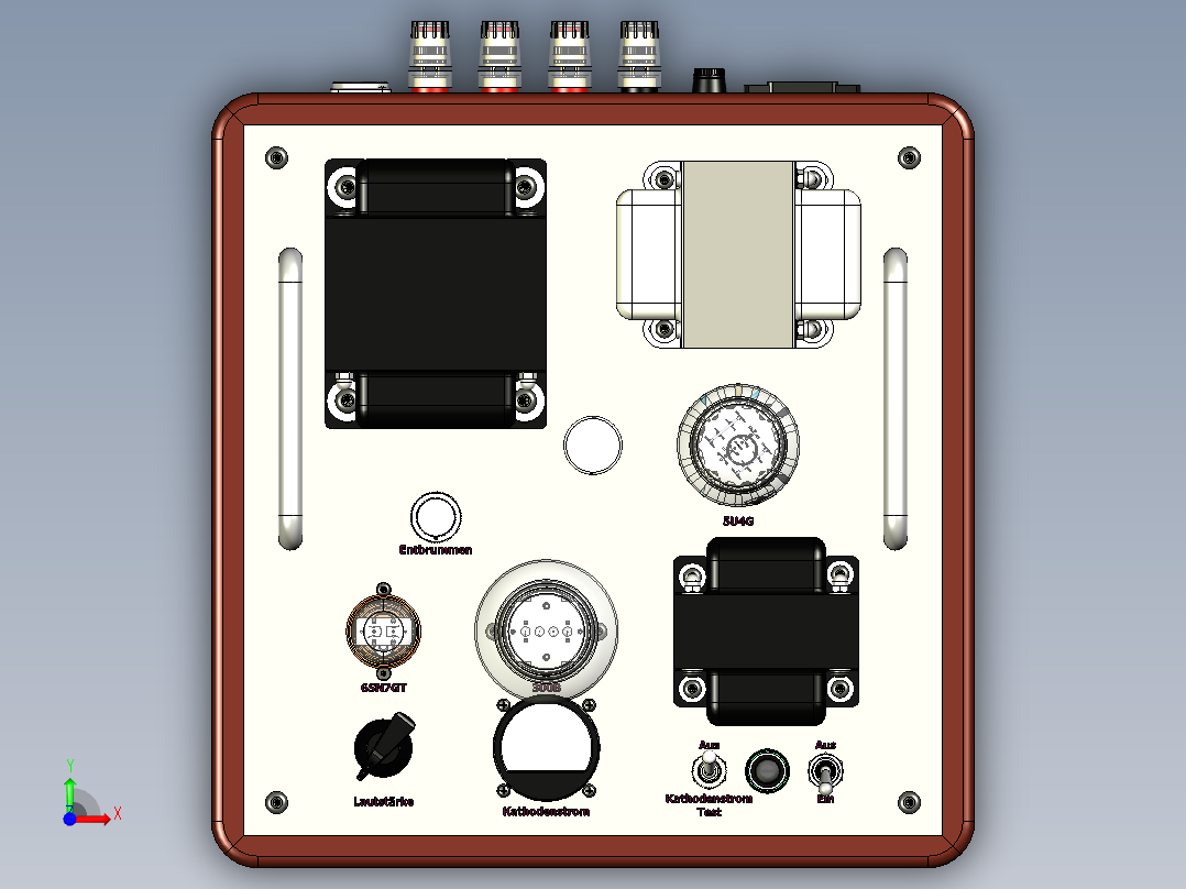 功率放大器前视图