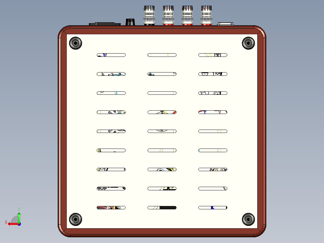 功率放大器后视图