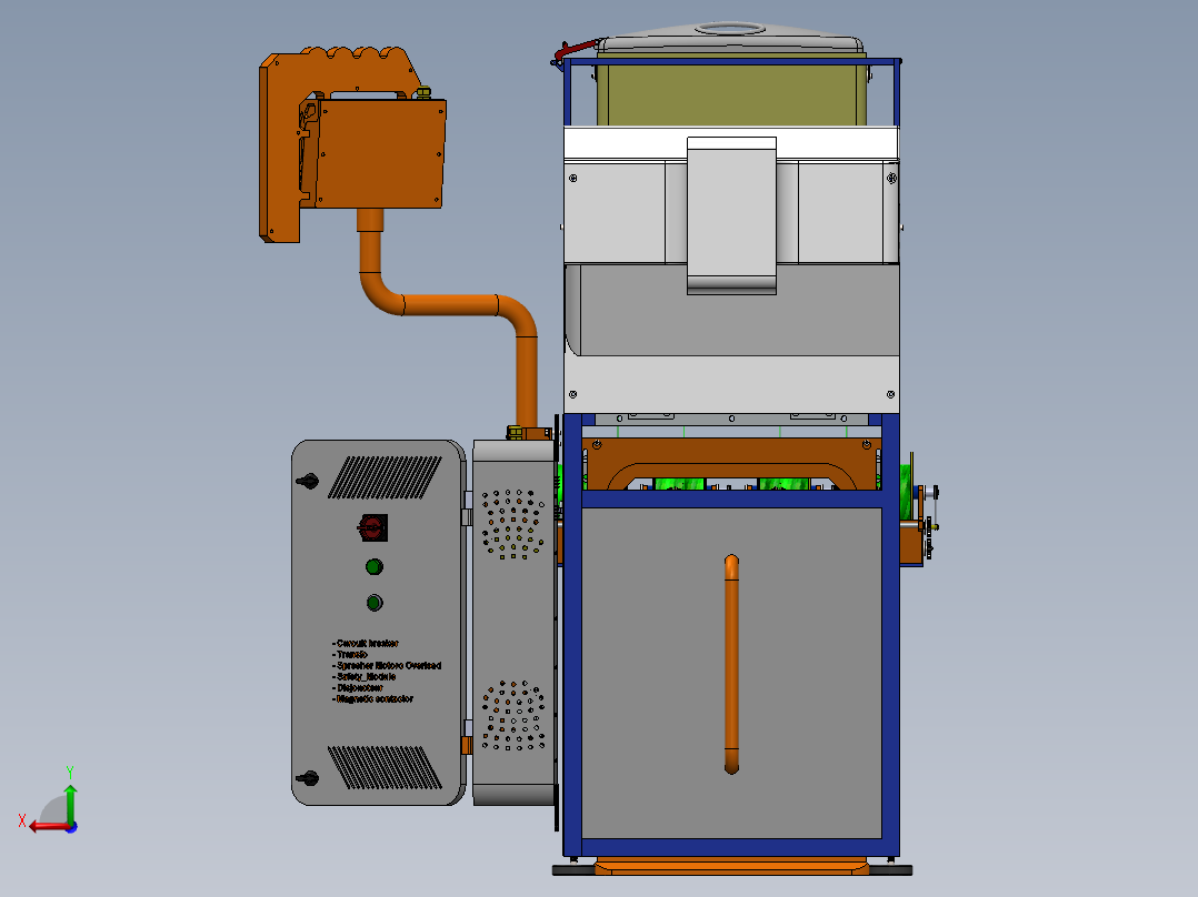 打印机灯丝生产挤出器sw16后视图