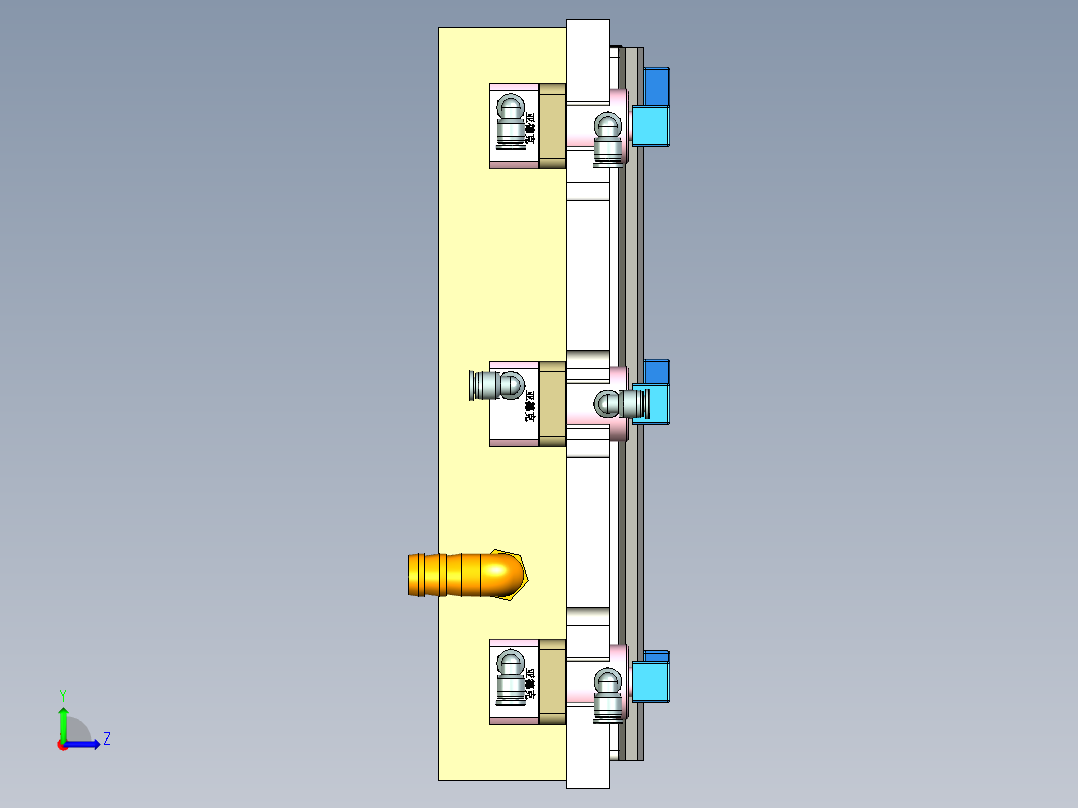 CS19-WWAB-C-CNC2笔记本CNC工装夹具三维模型-181006左视图