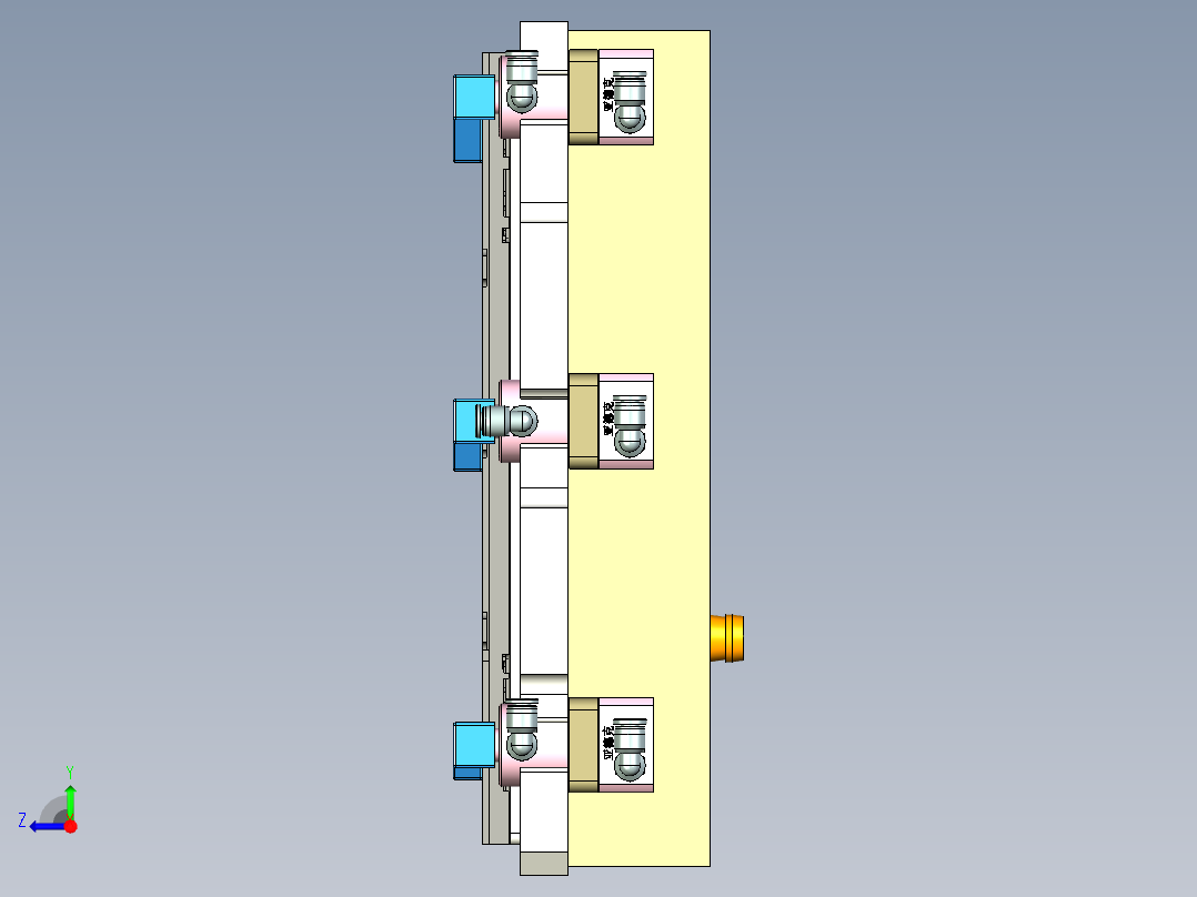 CS19-WWAB-C-CNC2笔记本CNC工装夹具三维模型-181006右视图