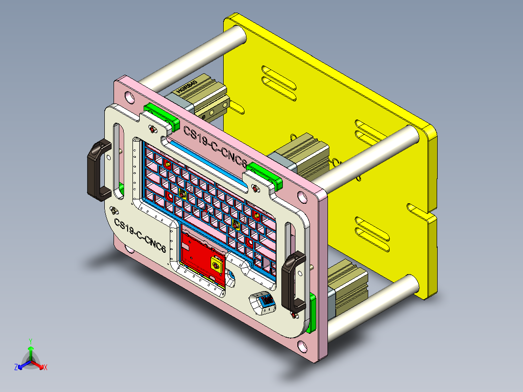 CS19-C-CNC6笔记本CNC工装夹具三维模型-180720主视图