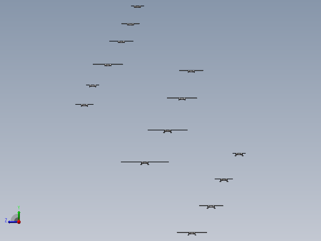 转弯链板 SS881系列右视图