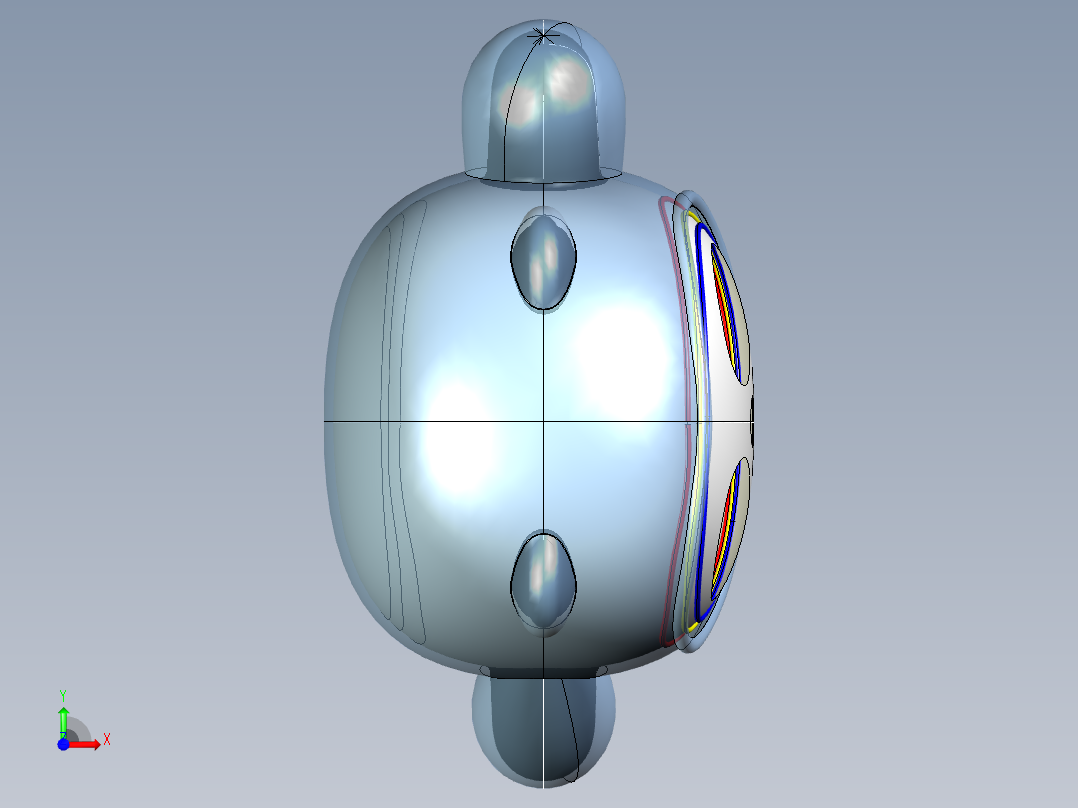 冰墩墩模型前视图