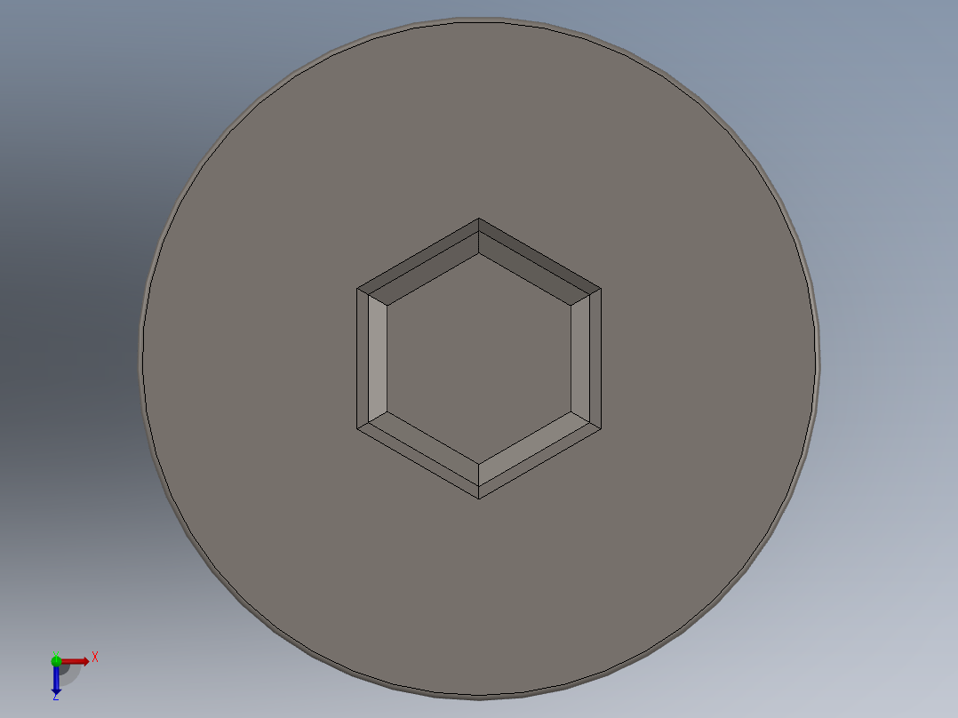 Screw_ISO_10642_M6x110_A2.SLDPRT俯视图