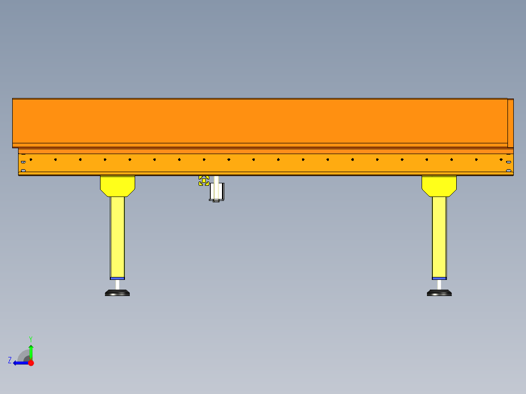 滚筒架模型图右视图