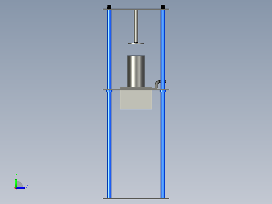 B2004038-液压打包机左视图