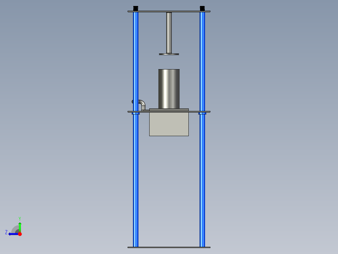 B2004038-液压打包机右视图