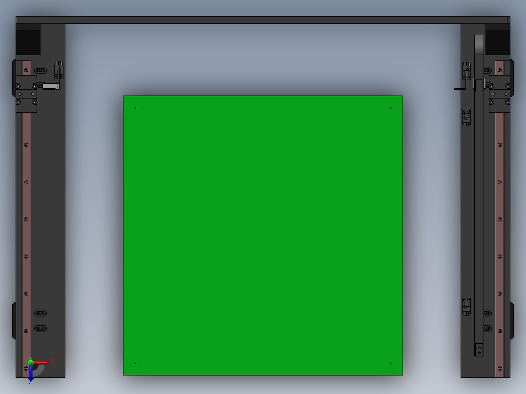 PCB输送装置俯视图