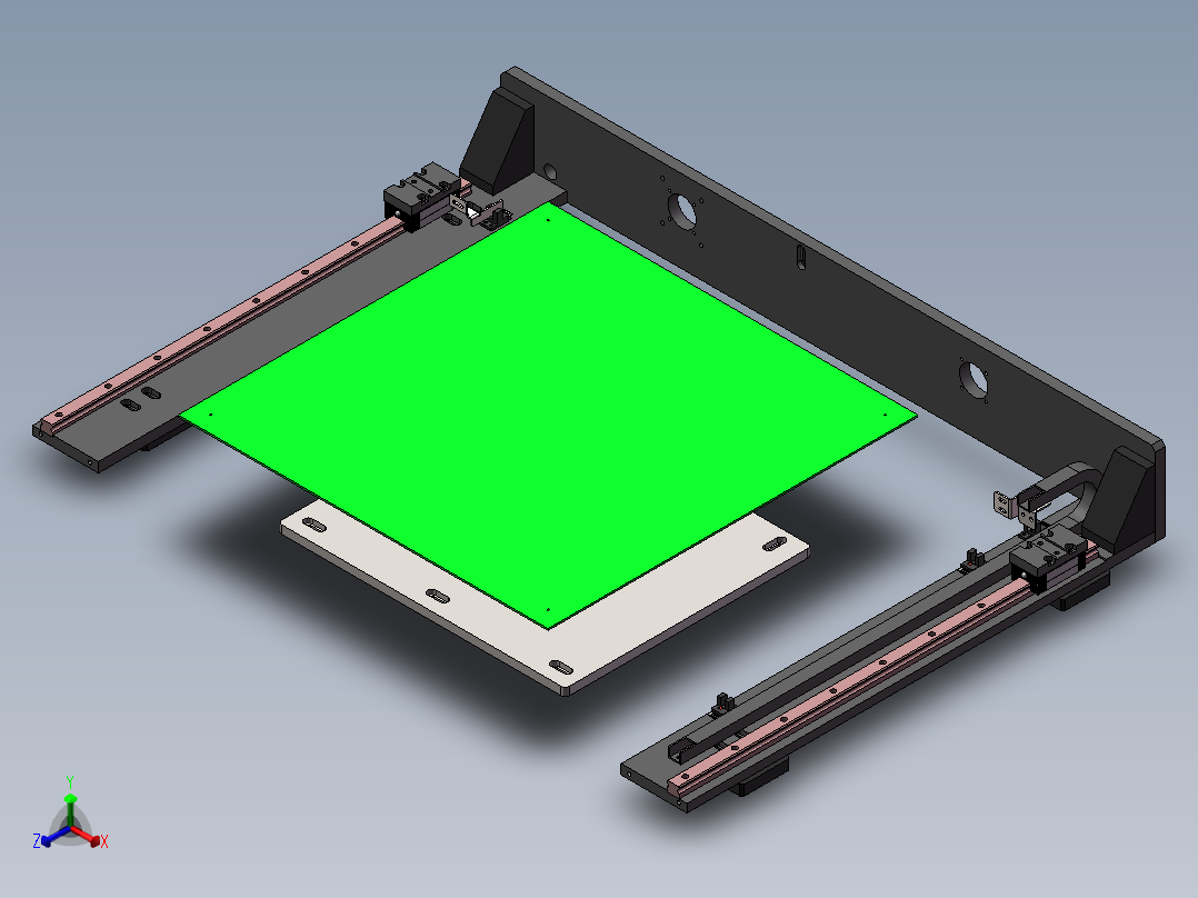 PCB输送装置正等轴测图