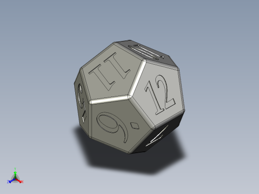 D12 十二面体骰子