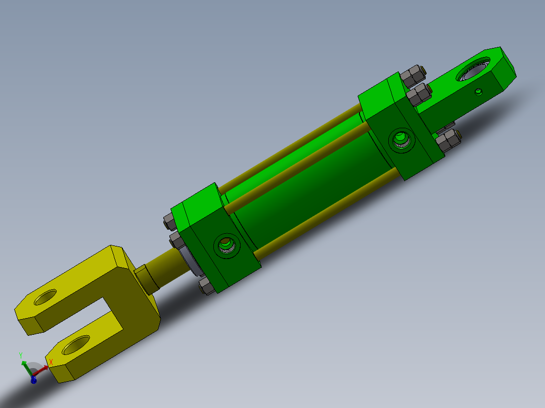 A0002798-拉杆液压缸 (DANIELI) (精整区域分杠杆) 63x35x160 毫米