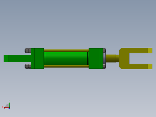 A0002798-拉杆液压缸 (DANIELI) (精整区域分杠杆) 63x35x160 毫米后视缩略图