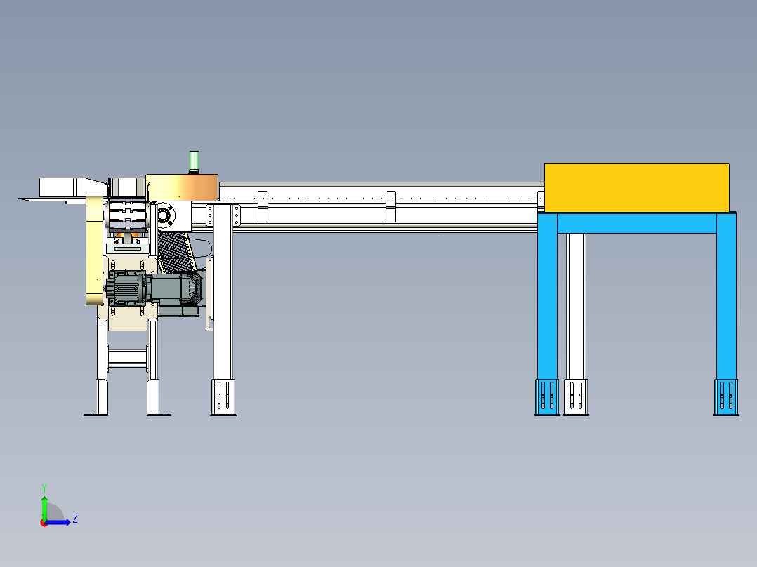 输送带送料机构左视图
