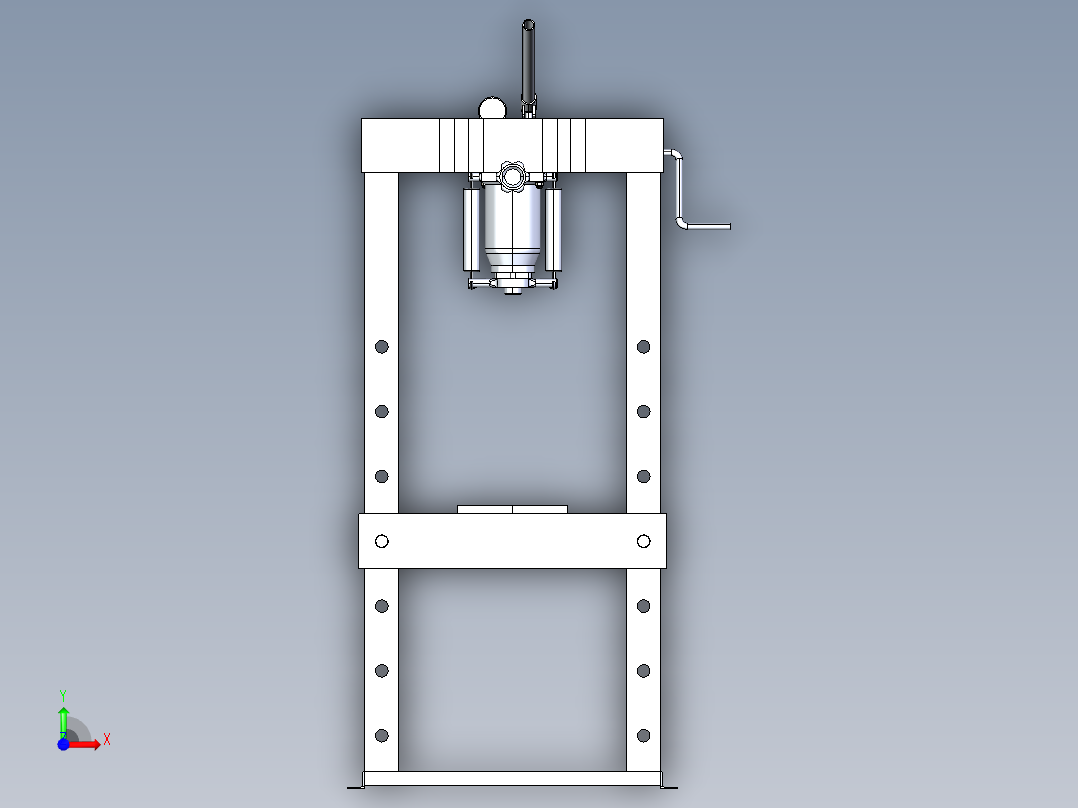 15吨液压机前视图
