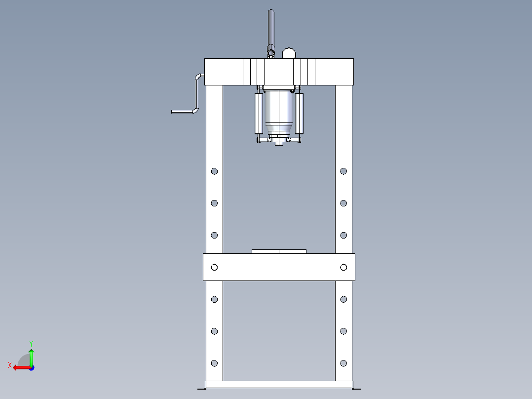 15吨液压机后视图