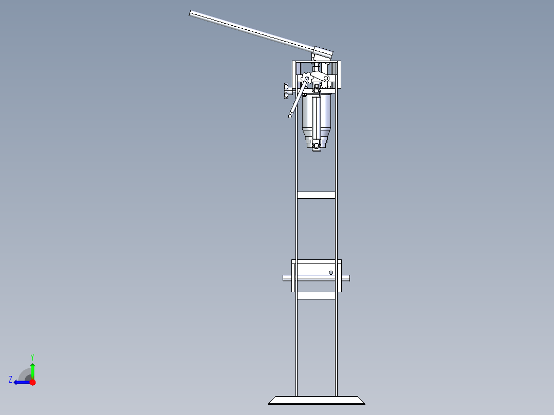 15吨液压机右视图