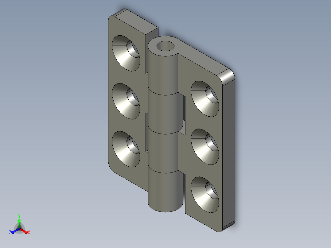 六孔铰链CL233-2合页65x55
