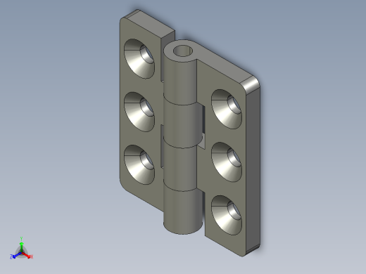 六孔铰链CL233-2合页65x55